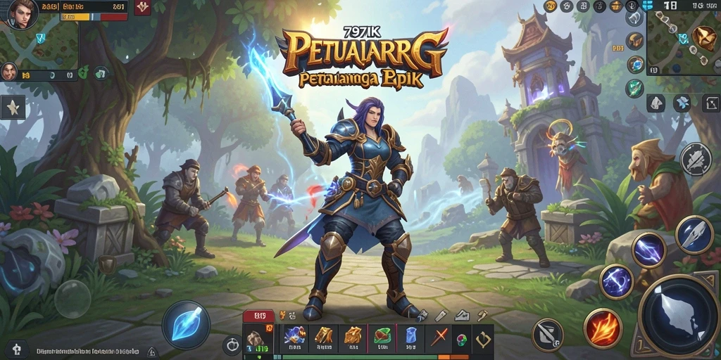 Tampilan menarik dari gameplay RPG 797K dengan karakter dan dunia yang mendetail.