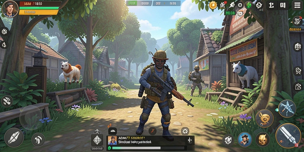 Tampilan gameplay ADAM77 yang imersif dan interaktif.