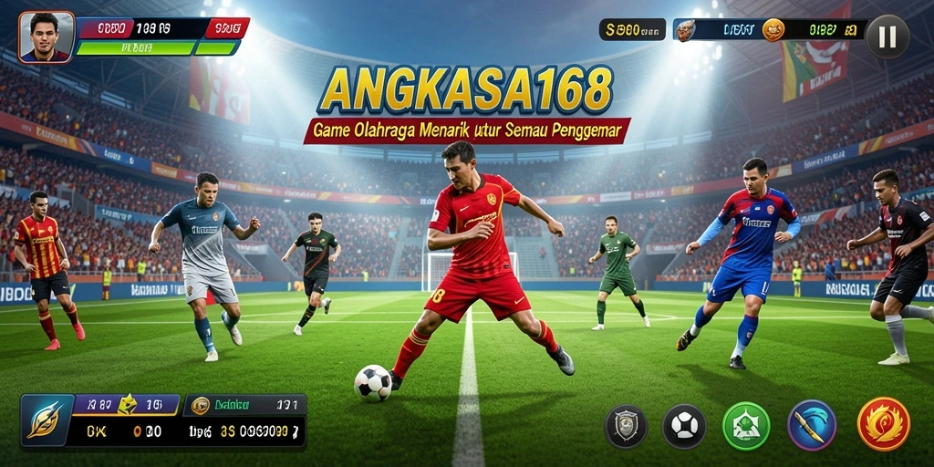 Tampilan menarik dari gameplay olahraga di ANGKASA168.