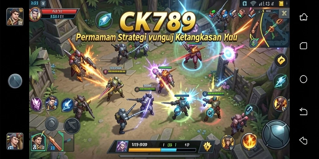 Tangkapan layar CK789 menampilkan pertempuran strategi yang intens dan mendebarkan.