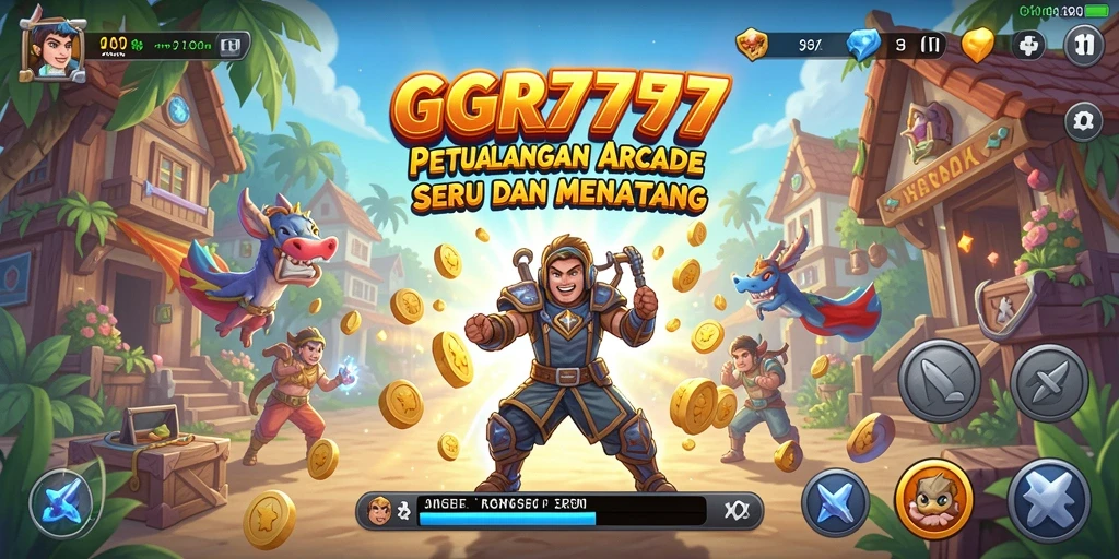 Screenshot gameplay GGR7777 yang menggambarkan momen seru dalam petualangan Arcade.