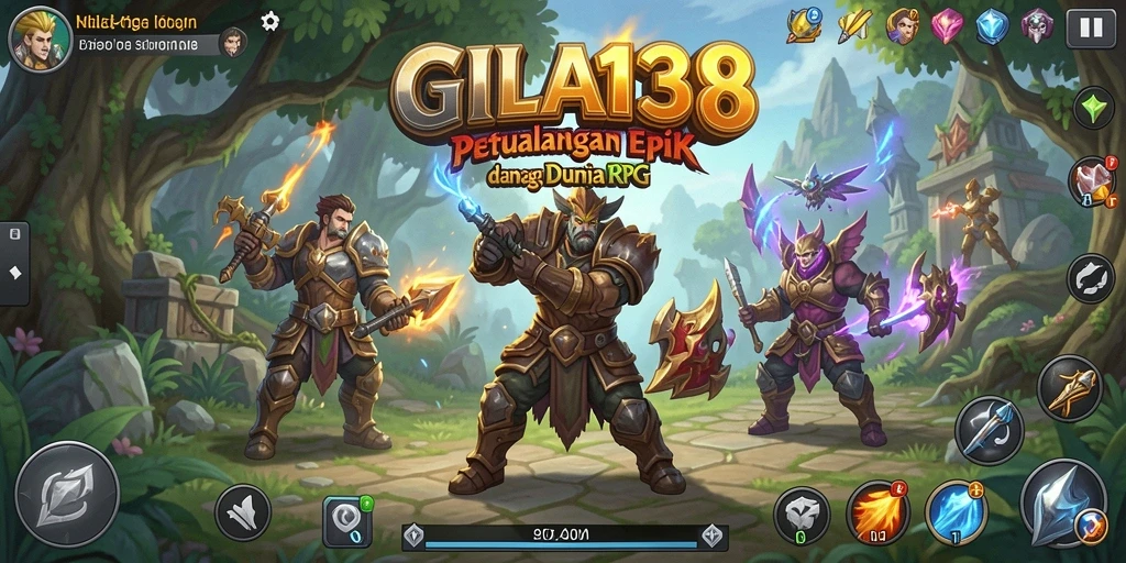 Tampilan gameplay GILA138 yang mendebarkan dalam petualangan RPG.