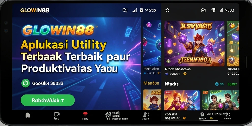 Tampilan antarmuka GLOWIN88 yang sederhana dan efektif untuk manajemen waktu.