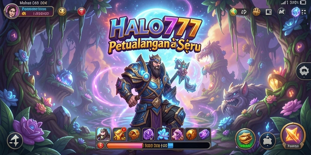 Tangkapan layar utama HALO777 menampilkan gameplay petualangan yang mendebarkan.