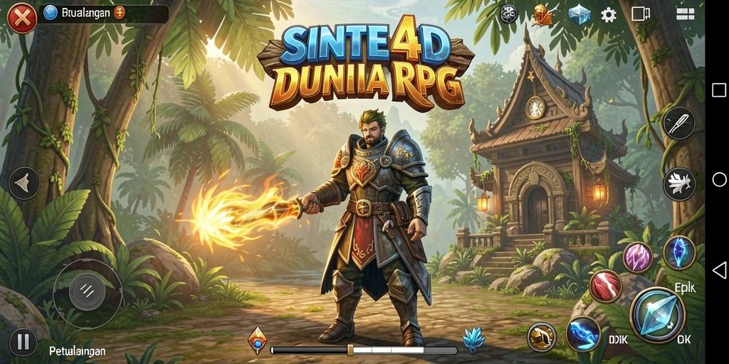 Gameplay SINTE4D yang menarik dengan petualangan RPG yang mendebarkan.