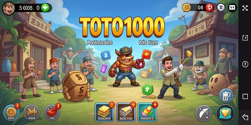Tangkapan layar TOTO1000 menampilkan momen seru dalam permainan Idle.