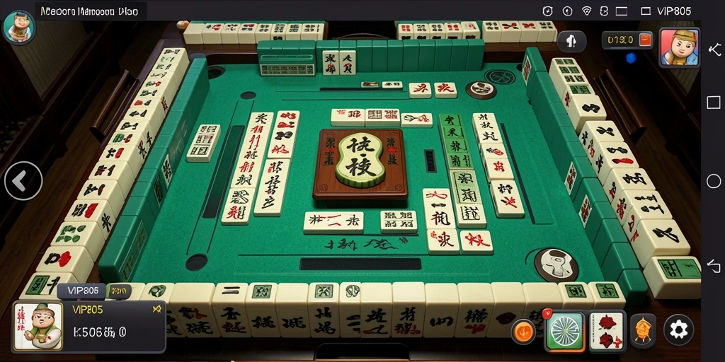 Tampilan gameplay Mahjong yang menarik dari VIP805.