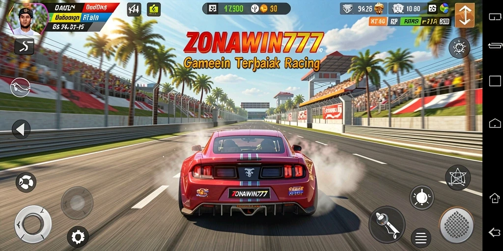 Gameplay seru di ZONAWIN777 dengan aksi balapan mendebarkan.